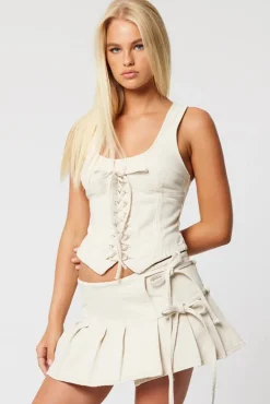 Abrand | Pleated Wrap Skirt