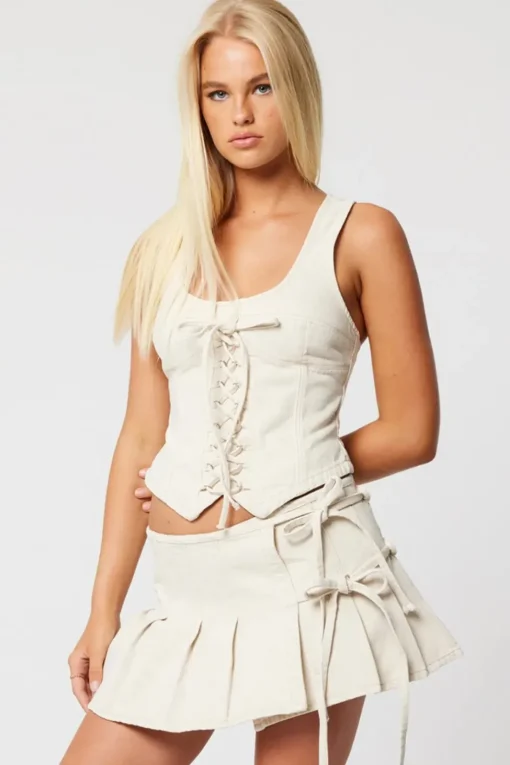 Abrand | Pleated Wrap Skirt