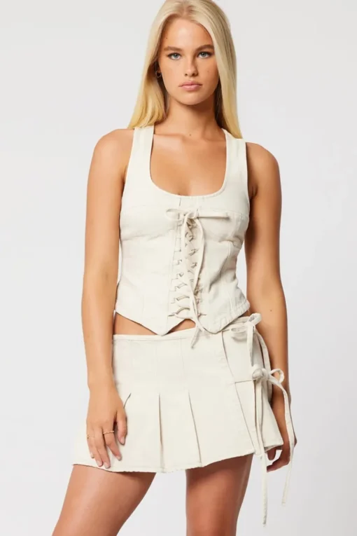 Abrand | Pleated Wrap Skirt