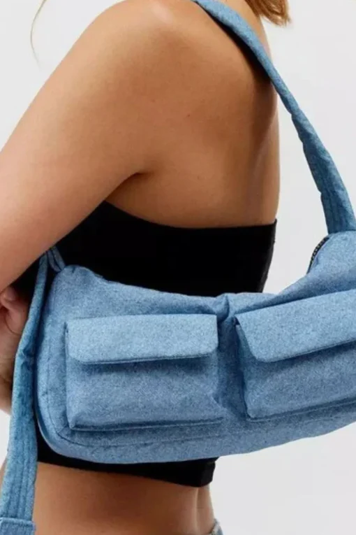 Baggu | Cargo Shoulder Bag - Denim