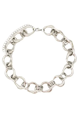 Circle Chain Necklace - Silver