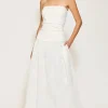 Emberly Mix-Media Dress