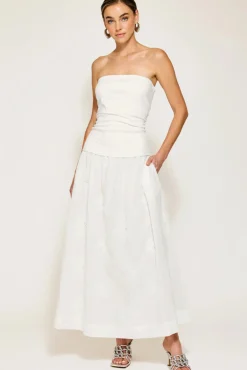 Emberly Mix-Media Dress
