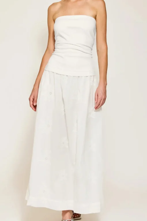 Emberly Mix-Media Dress