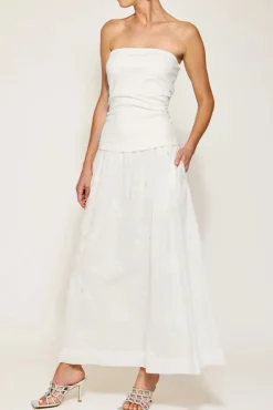 Emberly Mix-Media Dress
