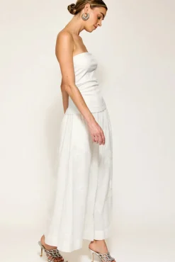 Emberly Mix-Media Dress