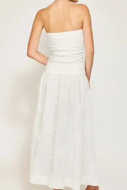 Emberly Mix-Media Dress