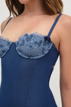 For Love & Lemons | Denim Hearts Dress