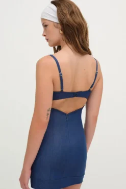 For Love & Lemons | Denim Hearts Dress
