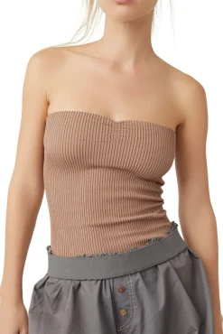 Free People | Ribbed Seamless Tube Top - Cocoa