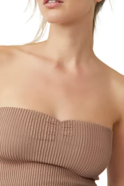 Free People | Ribbed Seamless Tube Top - Cocoa