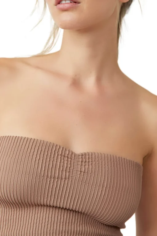 Free People | Ribbed Seamless Tube Top - Cocoa