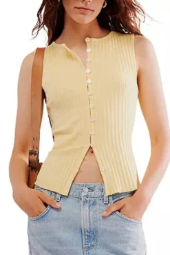 Free People | Tilly Vest - Yellow