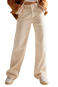 Free People | Tinsley Baggy High-Rise Jean - Ecru
