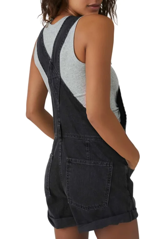 Free People | Ziggy Shortall Overalls - Mineral Black