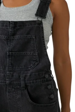 Free People | Ziggy Shortall Overalls - Mineral Black
