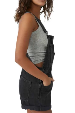Free People | Ziggy Shortall Overalls - Mineral Black