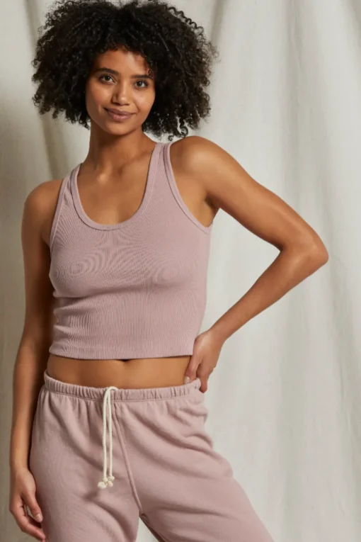 perfectwhitetee | Blondie Tank - Mauve