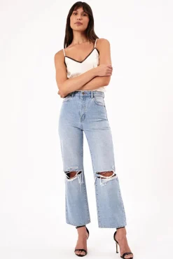 Rolla's | Heidi Ankle Jean - Distressed Old Stone