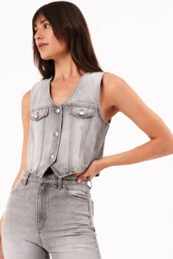 Rolla's | Morgan Vest - Stone Grey