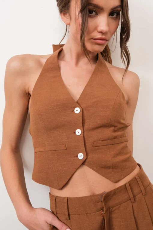Selma Linen Vest