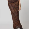 Stillwater | Mesh Maxi Skirt - Leopard