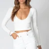 Stillwater | V-Neck Crop - White